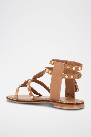 Sandalias de piel - Café Noir - Marrón