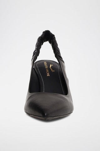 Zapatos de piel de tacón - Negro