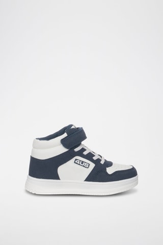 Zapatillas altas de piel - Blanco