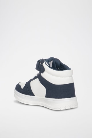 Zapatillas altas de piel - Blanco