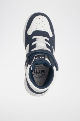 Zapatillas altas de piel - Blanco