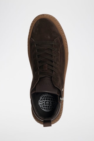Zapatillas altas de nobuk - Marrón