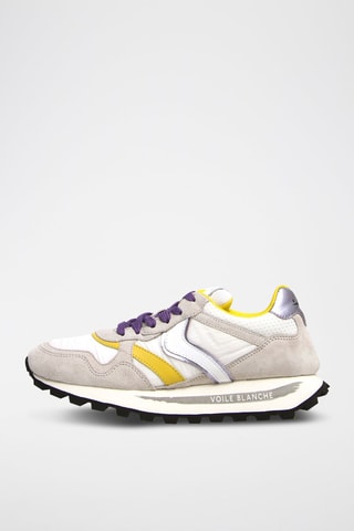 Zapatillas Qwark - Blanco, amarillo y violeta