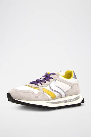 Zapatillas Qwark - Blanco, amarillo y violeta