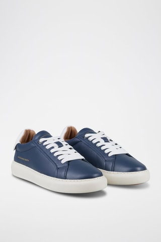 Zapatillas de piel - Azul