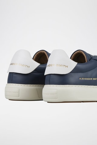 Zapatillas de piel - Azul