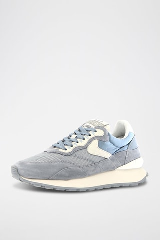 Zapatillas de nobuk - Blanco y gris