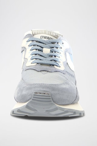 Zapatillas de nobuk - Blanco y gris