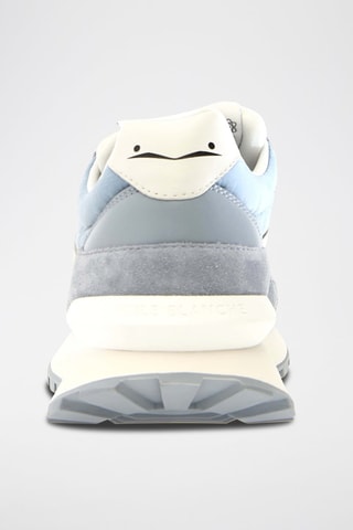 Zapatillas de nobuk - Blanco y gris