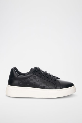 Zapatillas de piel con plataforma - Blanco