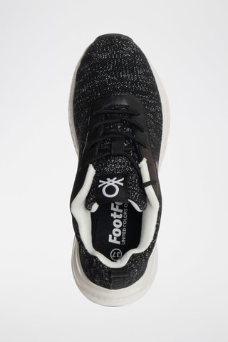Zapatillas - Benetton - Blanco y negro