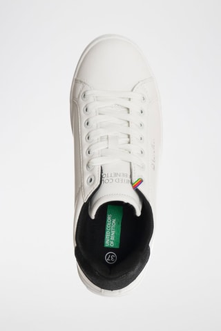 Zapatillas - Benetton - Blanco y negro