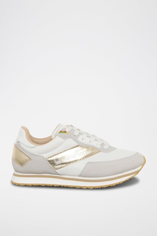 Zapatillas - Benetton - Blanco y gris