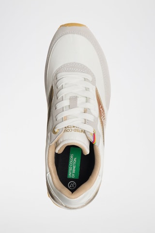 Zapatillas - Benetton - Blanco y gris