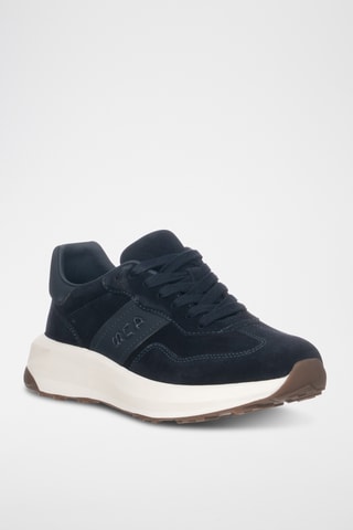 Zapatillas de piel - Azul