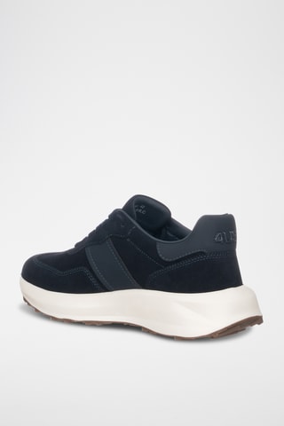 Zapatillas de piel - Azul