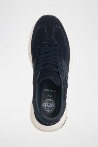 Zapatillas de piel - Azul