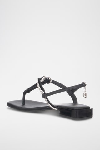 Sandalias de nobuk - Negro