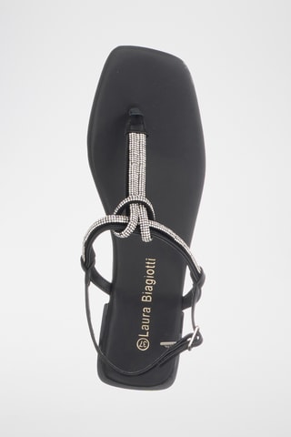 Sandalias de nobuk - Negro