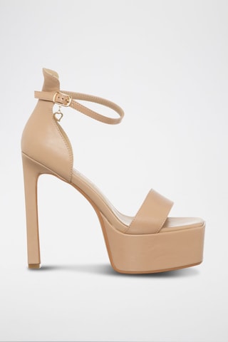 Sandalias de tacón - Beige