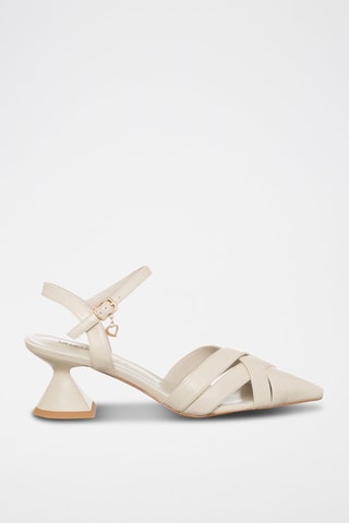 Sandalias de tacón - Beige