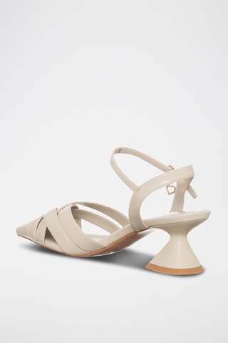 Sandalias de tacón - Beige
