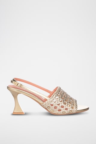 Sandalias de tacón - Dorado