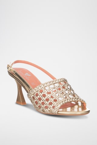Sandalias de tacón - Dorado