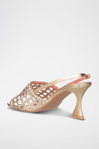 Sandalias de tacón - Dorado