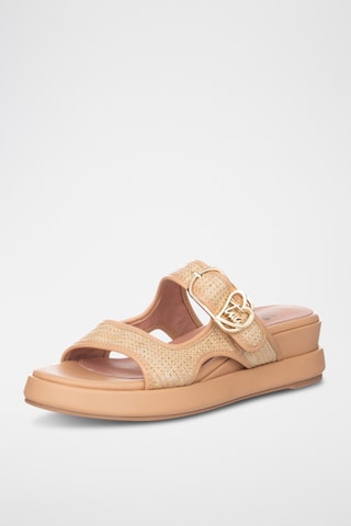 Sandalias de cuña - Camel