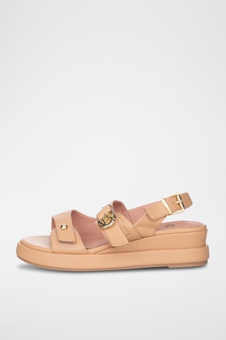 Sandalias de cuña - Camel