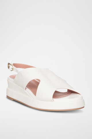 Sandalias de cuña - Blanco