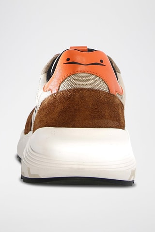 Zapatillas de nobuk Club 21 - Beige y marrón