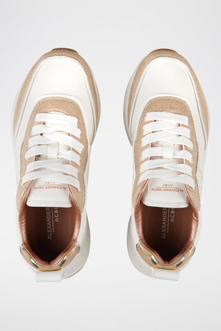 Zapatillas - Blanco y dorado