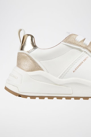 Zapatillas - Blanco y dorado