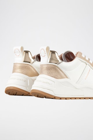 Zapatillas - Blanco y dorado