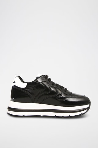 Platform Nubuck Sneakers Maran - Zwart en wit