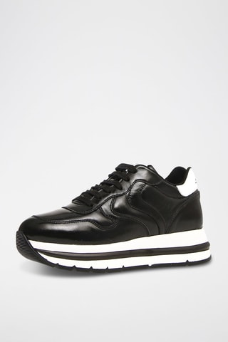 Platform Nubuck Sneakers Maran - Zwart en wit