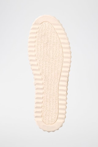 Sandalias de piel - Blanco y dorado