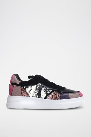 Leren Platform Sneakers - Zwart