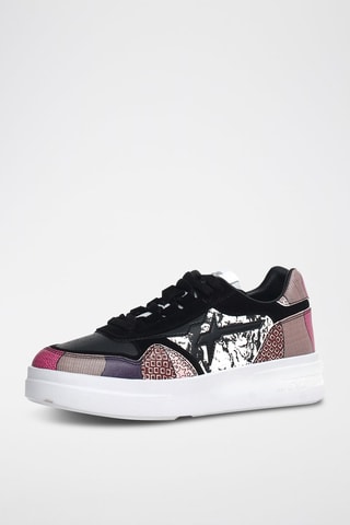 Leren Platform Sneakers - Zwart