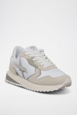 Zapatillas - Blanco y plateado