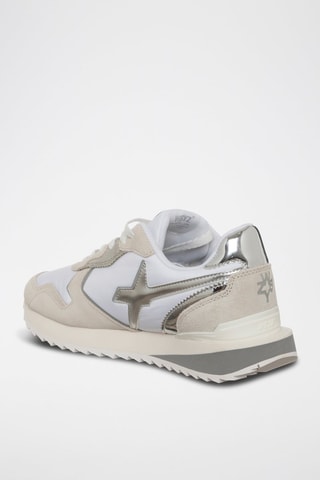 Zapatillas - Blanco y plateado