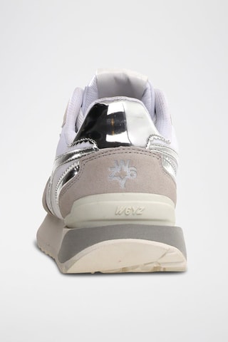 Zapatillas - Blanco y plateado