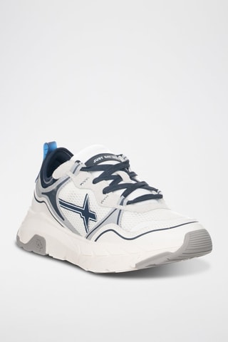 Zapatillas - Blanco, azul y gris