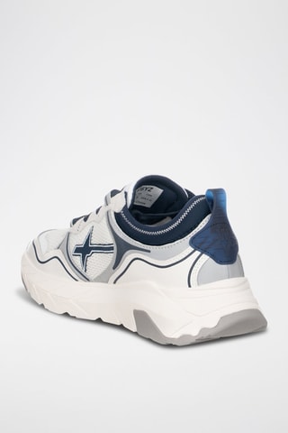 Zapatillas - Blanco, azul y gris