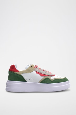 Nubuck Sneakers Xenia - Wit en beige