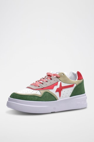 Nubuck Sneakers Xenia - Wit en beige