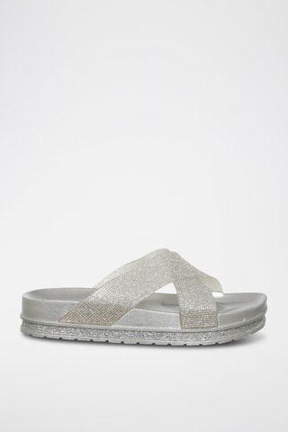 Sandalias con plataforma - Laura Biagiotti - Plateado