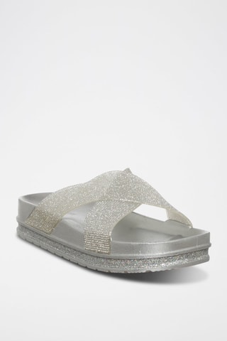 Sandalias con plataforma - Laura Biagiotti - Plateado